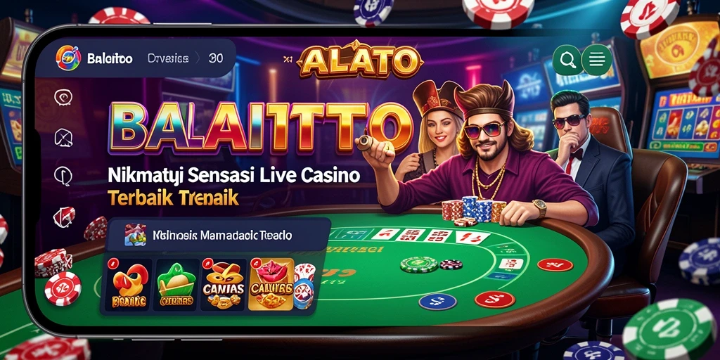 Gameplay Live Casino BALAITOTO yang menggembirakan dan interaktif.
