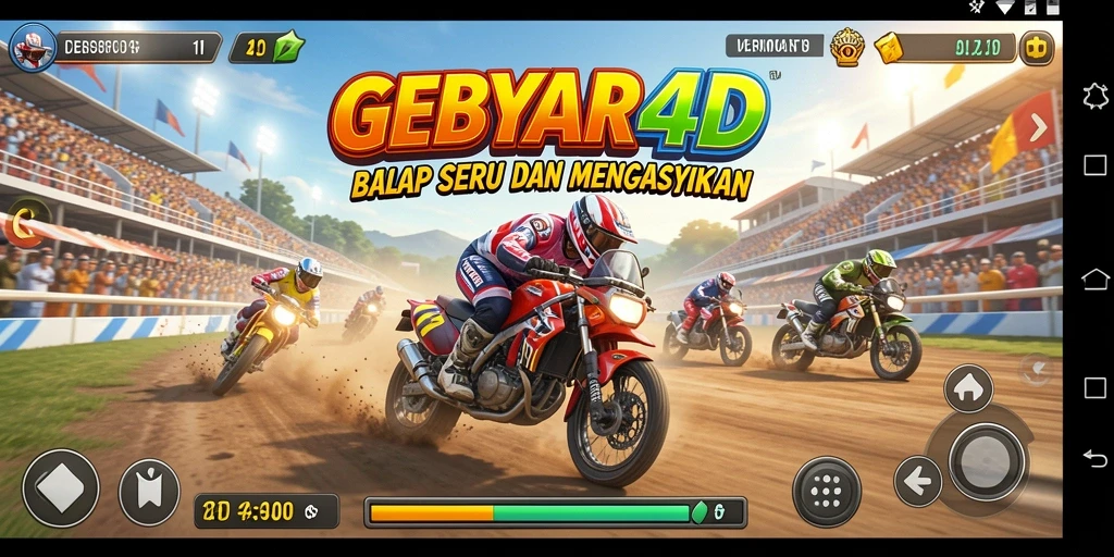 Tampilan menarik dari balapan seru di GEBYAR4D.