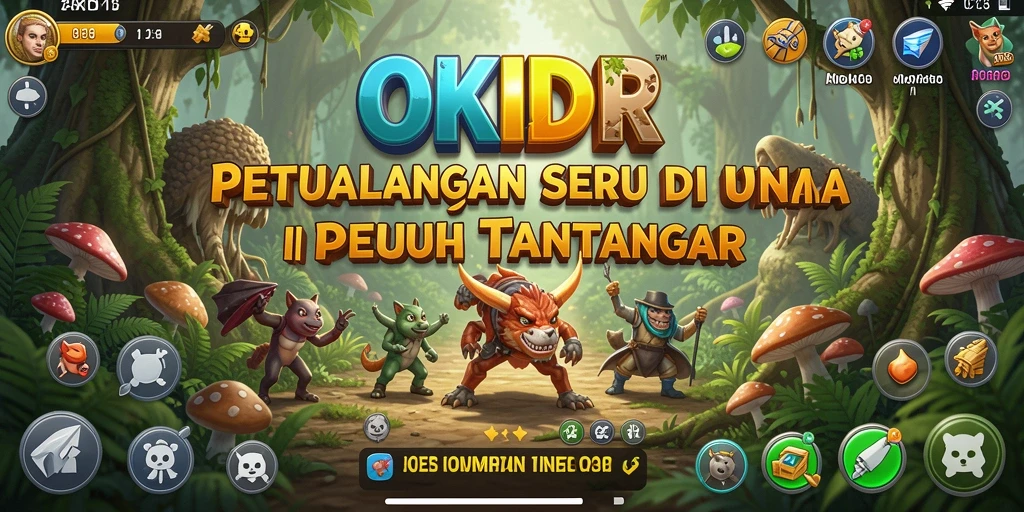 Gameplay seru di dunia petualangan OKIDR yang memukau.